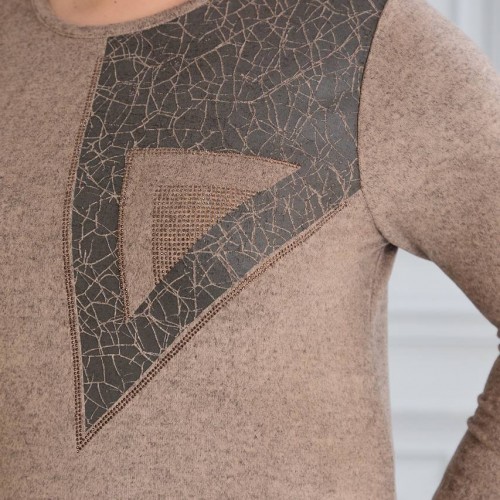 220651 TOPTAN VİZON BLUZ toptan bayan giyim