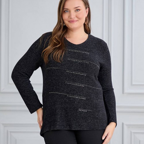 220655 TOPTAN SİYAH BLUZ toptan bayan giyim