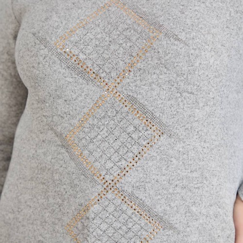 220658 TOPTAN GRİ BLUZ toptan bayan giyim