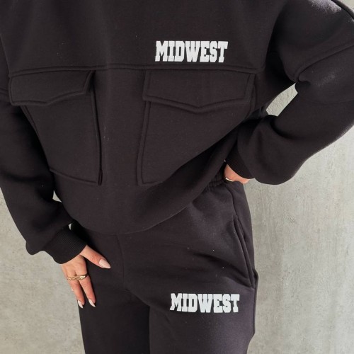 220742 TOPTAN SİYAH EŞOFMAN TAKIM toptan bayan giyim