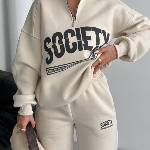 220763 TOPTAN BEJ EŞOFMAN TAKIM toptan bayan giyim