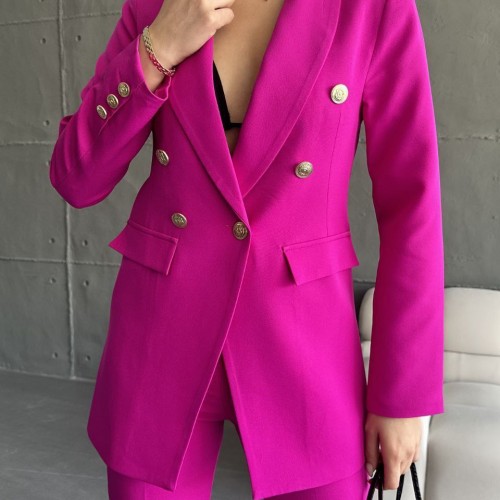 220865 TOPTAN FUŞYA PANTOLON TAKIM toptan bayan giyim