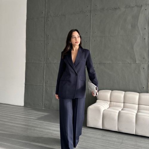 220870 TOPTAN LACİVERT PANTOLON TAKIM toptan bayan giyim