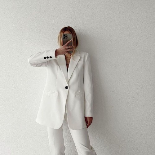 220892 TOPTAN BEYAZ PANTOLON TAKIM toptan bayan giyim