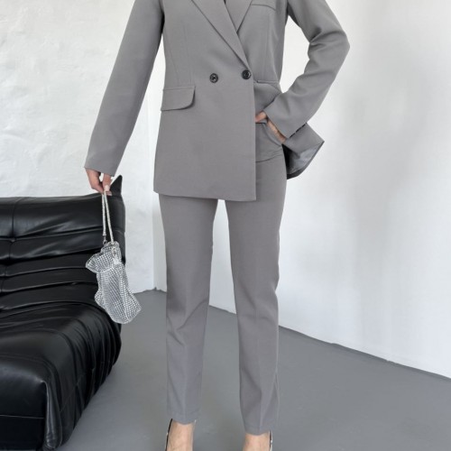 220900 TOPTAN GRİ PANTOLON TAKIM toptan bayan giyim