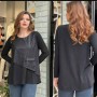220983 TOPTAN SİYAH BLUZ toptan bayan giyim