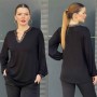 220985 TOPTAN SİYAH BLUZ toptan bayan giyim