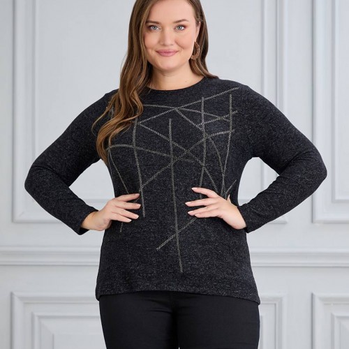 221006 TOPTAN SİYAH BLUZ toptan bayan giyim