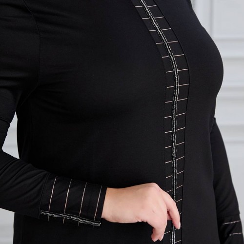 221015 TOPTAN SİYAH BLUZ toptan bayan giyim