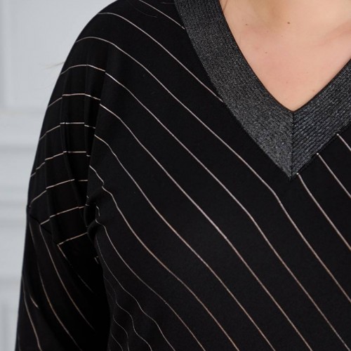 221016 TOPTAN SİYAH BLUZ toptan bayan giyim