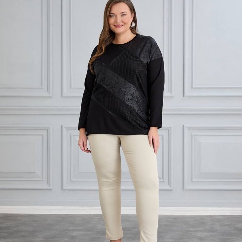 221020 TOPTAN SİYAH BLUZ toptan bayan giyim