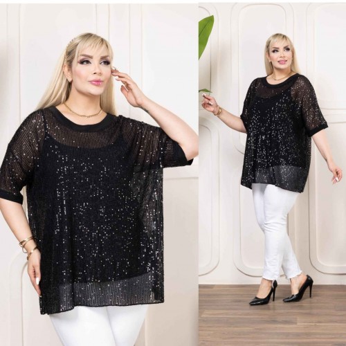 221038 TOPTAN SİYAH BLUZ toptan bayan giyim