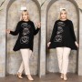 221057 TOPTAN SİYAH BLUZ 221057 TOPTAN SİYAH BLUZ toptan bayan giyim