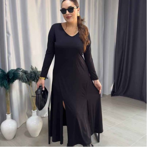 221106 TOPTAN SİYAH ELBİSE toptan bayan giyim