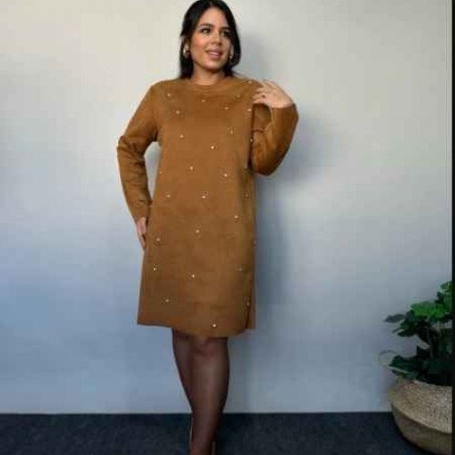 221136 TOPTAN HARDAL ELBİSE toptan bayan giyim