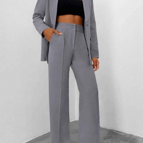 221170 TOPTAN GRİ PANTOLON TAKIM toptan bayan giyim