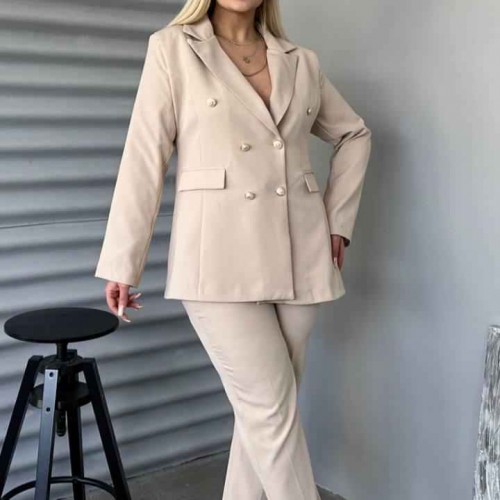 221182 TOPTAN BEJ PANTOLON TAKIM 221182 TOPTAN BEJ PANTOLON TAKIM toptan bayan giyim