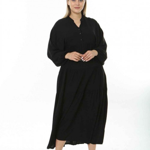 221250 TOPTAN SİYAH ELBİSE toptan bayan giyim