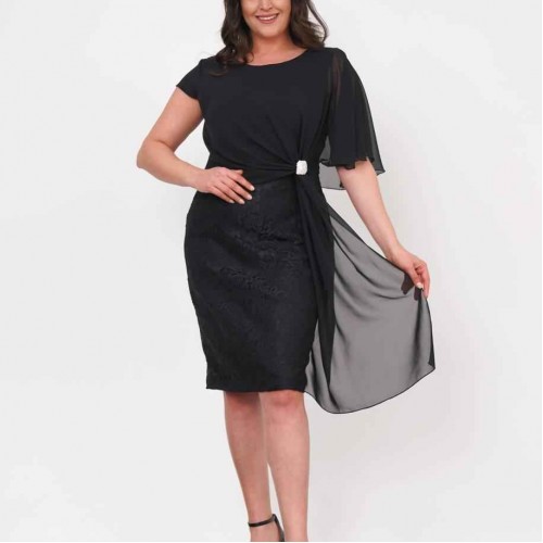 221285 TOPTAN SİYAH ELBİSE toptan bayan giyim