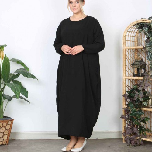 221292 TOPTAN SİYAH ELBİSE toptan bayan giyim