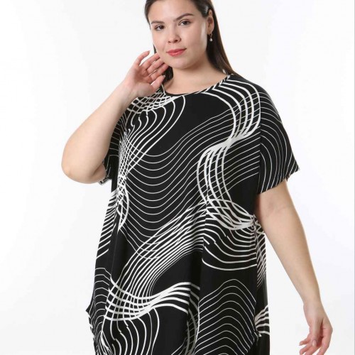 221382 TOPTAN DESENLİ BLUZ toptan bayan giyim