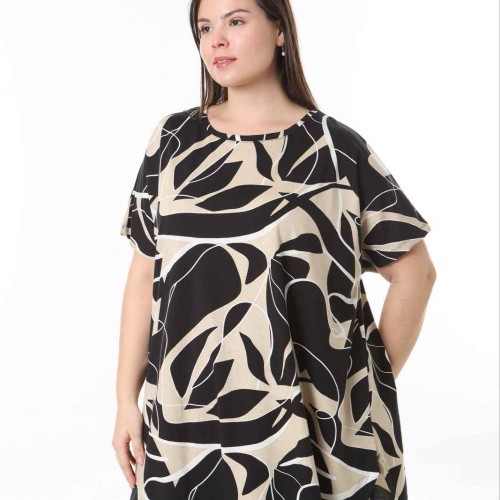 221386 TOPTAN DESENLİ BLUZ toptan bayan giyim