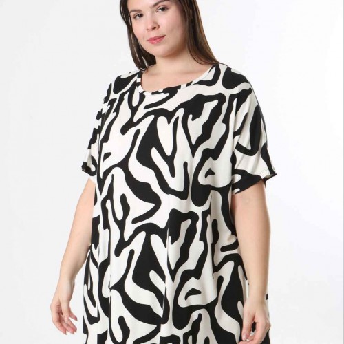 221395 TOPTAN DESENLİ BLUZ toptan bayan giyim