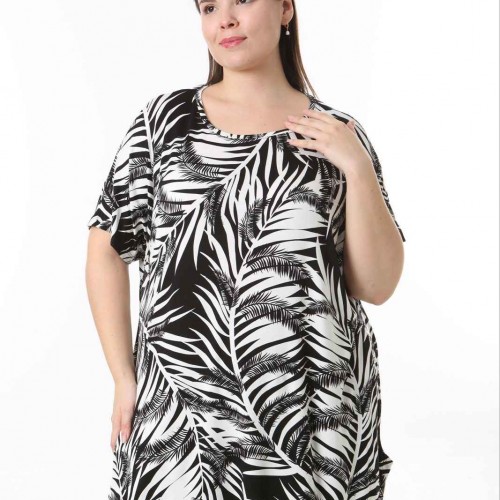 221397 TOPTAN DESENLİ BLUZ toptan bayan giyim