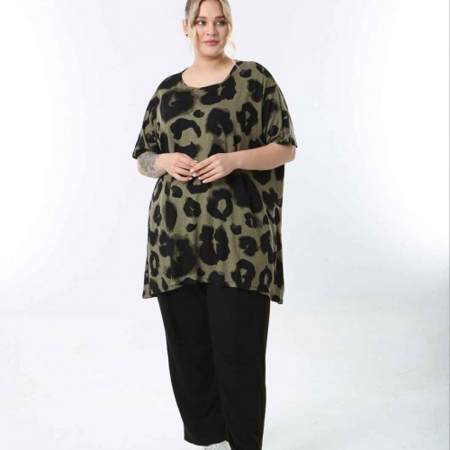 221437 TOPTAN DESENLİ BLUZ toptan bayan giyim