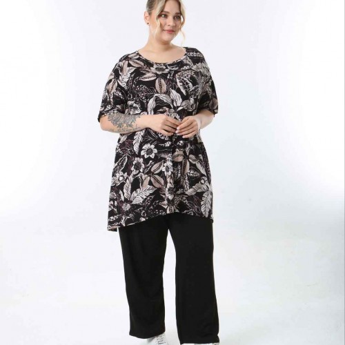 221440 TOPTAN DESENLİ BLUZ toptan bayan giyim