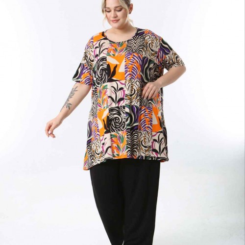 221441 TOPTAN DESENLİ BLUZ toptan bayan giyim