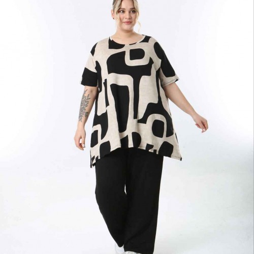 221446 TOPTAN DESENLİ BLUZ 221446 TOPTAN DESENLİ BLUZ toptan bayan giyim