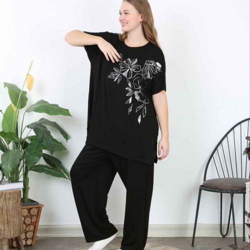 221456 TOPTAN DESENLİ BLUZ toptan bayan giyim