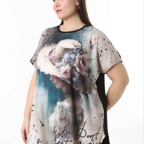 221494 TOPTAN DESENLİ BLUZ toptan bayan giyim