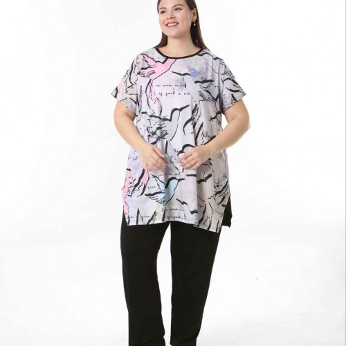 221499 TOPTAN DESENLİ BLUZ 221499 TOPTAN DESENLİ BLUZ toptan bayan giyim