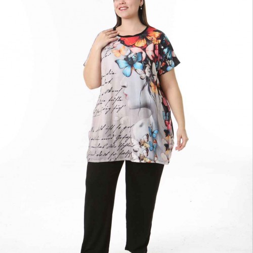 221505 TOPTAN DESENLİ BLUZ 221505 TOPTAN DESENLİ BLUZ toptan bayan giyim