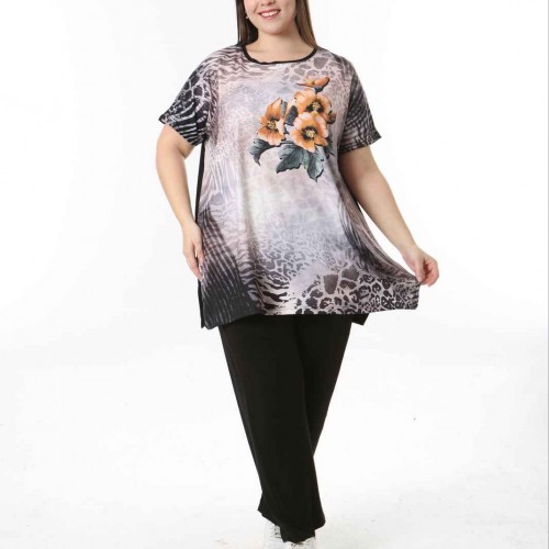 221507 TOPTAN DESENLİ BLUZ 221507 TOPTAN DESENLİ BLUZ toptan bayan giyim