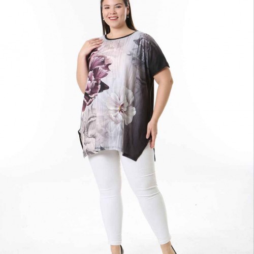 221514 TOPTAN DESENLİ BLUZ toptan bayan giyim