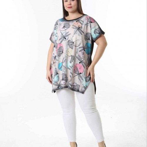 221516 TOPTAN DESENLİ BLUZ toptan bayan giyim