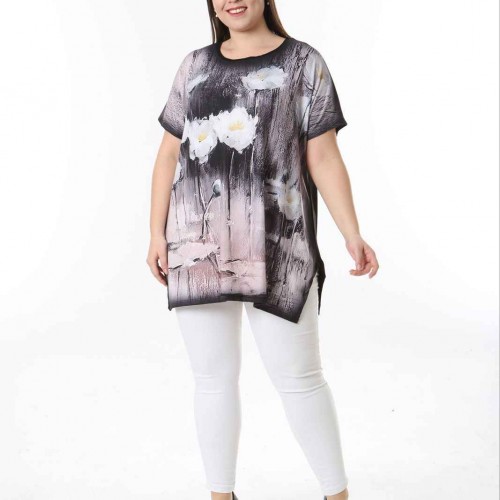 221517 TOPTAN DESENLİ BLUZ toptan bayan giyim