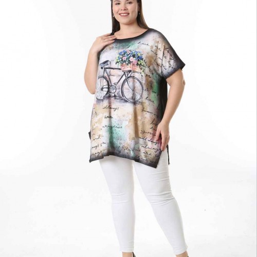 221518 TOPTAN DESENLİ BLUZ 221518 TOPTAN DESENLİ BLUZ toptan bayan giyim