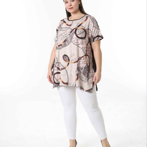 221524 TOPTAN DESENLİ BLUZ toptan bayan giyim