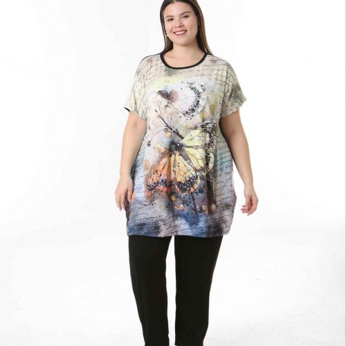 221544 TOPTAN DESENLİ BLUZ 221544 TOPTAN DESENLİ BLUZ toptan bayan giyim