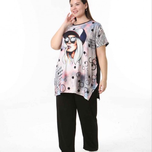 221550 TOPTAN DESENLİ BLUZ toptan bayan giyim