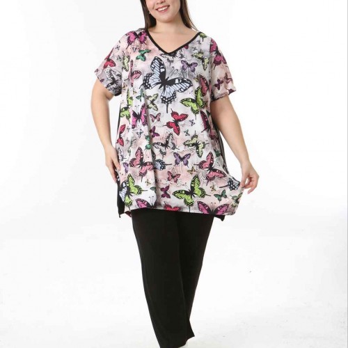 221555 TOPTAN DESENLİ BLUZ 221555 TOPTAN DESENLİ BLUZ toptan bayan giyim