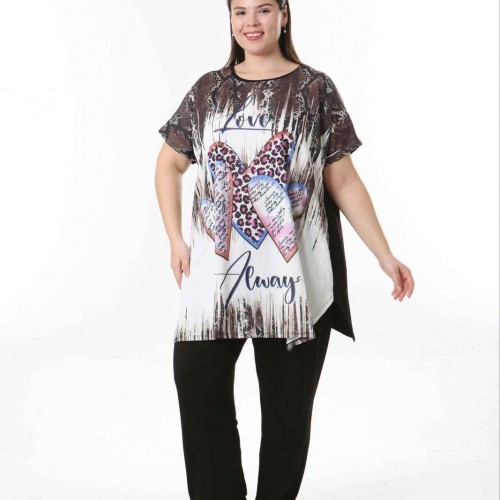 221567 TOPTAN DESENLİ BLUZ toptan bayan giyim