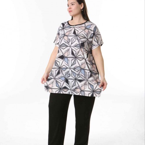 221569 TOPTAN DESENLİ BLUZ 221569 TOPTAN DESENLİ BLUZ toptan bayan giyim