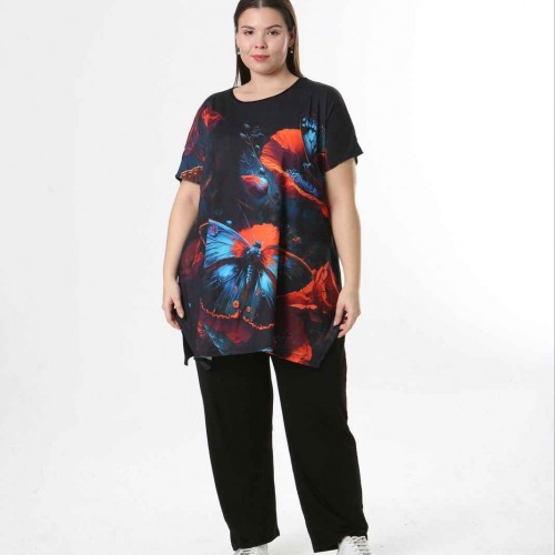 221575 TOPTAN DESENLİ BLUZ 221575 TOPTAN DESENLİ BLUZ toptan bayan giyim