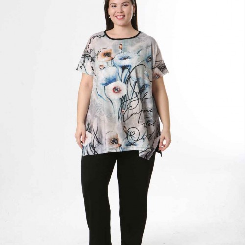 221581 TOPTAN DESENLİ BLUZ 221581 TOPTAN DESENLİ BLUZ toptan bayan giyim