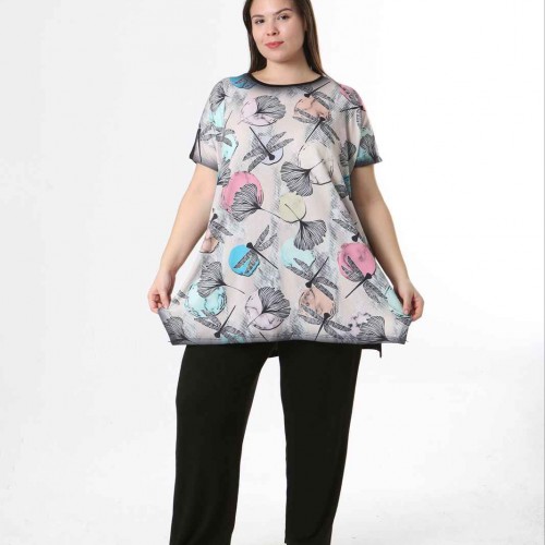 221583 TOPTAN DESENLİ BLUZ 221583 TOPTAN DESENLİ BLUZ toptan bayan giyim